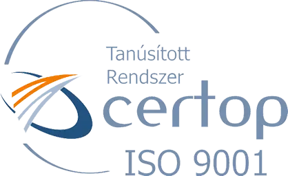 Certop ISO 9001 tanúsított rendszer